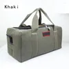 Вещевые сумки XZAN Классическая коммерческая большая вместительная холщовая сумка на одно плечо с простым дизайном, дорожная сумка для деловых поездок 35л или 70л