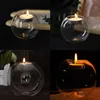 Candle Holders European Exquisite Round Hollow Crystal Glass Holder Christmas Wedding Party Wax Home Decoration Ornaments