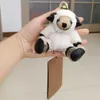 Key Rings Designer Luxury Brands Kaii Bear Keychain Cartoon Charm Vintage Toy Doll Car Keyring For Women Bag Ornament Jewets Gift 2023 X0914