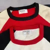 Camisa informal de diseñador para mujer, blusa de manga larga con logotipo clásico de lentejuelas a la moda, blusa con cuello redondo, chaqueta informal de lujo