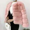 Manteau en fausse fourrure pour femme, veste courte moelleuse de haute qualité, à la mode, automne-hiver, 2023