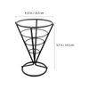 식기 세트 원뿔 스낵 홀더 프렌치 튀김 스탠드 디스플레이 스탠드 전채 스테인리스 스틸 서빙기구