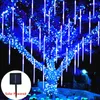 سلاسل النيزك دش أمطار LED FARY FIRY String Lights أكاليل ديكورات عيد الميلاد للمنزل في الهواء الطلق ديكور حديقة Navidad