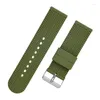Bracelets de montre en Gel de silice de couleurs multiples, 18mm 20mm 22mm 24mm, caoutchouc de Silicone, différentes tailles, remplacement Flexible