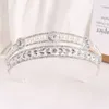 Gold Silver Plated Queen Princess Crown Crystal Pearl Diadem för brudtillbehör Brudband