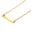 Pendant Necklaces Love Heart Necklace Fashion Gold Solid Blank Bar Stainless Steel For Buyer Own Engraving Jewelry Diy Drop Delivery P Dhogc