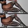 2019 nouveaux collants Sexy femmes Bling cristal strass résille maille bas collants sans entrejambe dames Pantyhose267B