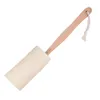 Bath Brushes Sponges Scrubbers Natural Loofah Brush With Long Wood Handle Exfoliating Dry Skin Shower Body Scrubber Spa Masr Dh8123 Dr Dhcqd