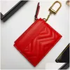 Uni Designer Key Pouch Fashion Cow Leather Purse Ceyyrings Mini Wallets Coin Coin Corder Card Card 5 Colors Epacket Drop Delivery