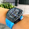 RichardMill Watches Mechanical Watch Wine Bucket Watch Richad Rm5301 Series Automatic Miller Carbon Fiber Tape Wristwatch Male frj