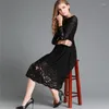 Casual Dresses 2023 Chic And Elegant Lace Dress For Women Ladies Oriental Wedding Guest Female Office Lady Style Outfit Woman Clothing