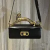 borse a tracolla lanvi di alta qualità Borsa da donna portatile quadrata in vera pelle leopardata Moda versatile astuccio per gatti intellettuale Borsa con manico intagliato 230815