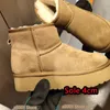 Austrália Botas de Designer Tasman Inverno Pele de Carneiro Botas de Neve Tazz Shearling Plataforma Chinelos de Pele Mulheres Slides Classic Ultra Mini Camurça Lã Botas de Tornozelo Tamanho 35-43