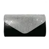 Kvällspåsar 2023 Bag Formal Lady Purse Elegant Party Banket Wedding Clutches Handväska axelhölje E74B