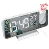 Radio Digital Alarm Clock Clocks USB Wake Up Watch Table Electronic Desktop FM Time Projector SN Funktion 2 Drop Delivery Electronics DHO9N