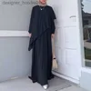 Women's Cape (S-5XL) Plus Size Cape Frills formella parti Modernt arbetskontor Muslimah Dress Abaya Jubah L230914