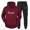 Tech Fleece Tracksuits الرجال نساء مجموعات سوداء في فصل الشتاء الشتاء سروال 2 قطعة مجموعة الجري هودي رجال العلامة