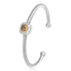 Designer DY Armband Luxe Top 4MM kabelarmband populaire open gedraaide draad Armbandaccessoires high-end sieraden mode Romantisch Valentijnsdag cadeau