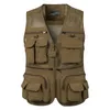 Men's Vests Vest Tactical Webbed Gear Coat Summer Pographer Waistcoat Tool Many Pocket Mesh Work Sleeveless Jacket Male 230914