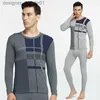 Men's Thermal Underwear 100% cotton Men long johns comfortable thermal underwear for Autumn and Spring inner wear sets 201126 L230914