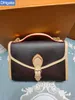 Luxury Brand Cross Body M51122 High Womens Nicolas Ghesquiere genuine Leather SOFT TRUNK tote MILK BEL AIR purse handbags Shoulder B