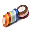 6 مم DIY Bow Polyester Ribbon for Crafts Bow Handmade Gift Wrap Party Accessories 25 Yards/Roll