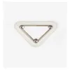 Triangle leather label p Letter Milan is used for clothing Bag Jewelry shoes hats hair accessories hair clips and other accessories DIY versatile and multi-color