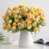 Decorative Flowers 1pc Artificial Peony Flower Bouquet For Living Room Home Table Decoration Wedding Fake Floral Arrangement Accessories Po