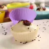 Stampi Nuovo Stampo in Silicone Cupcake Torta Muffin Cottura Bakeware Antiaderente Resistente al Calore Riutilizzabile Cuore Stampi per CupCakes Budino Fai da Te Colorato 914