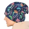 Berets Little Merry Mermaids Stylish Stretch Knit Slouchy Beanie Cap Multifunction Skull Hat For Men Women