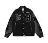 Herrjacka designer American Retro Baseball Player Jacket Kvinnor broderade tryckta High Street Jacket har många stilar.