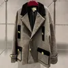 designer Women's Blazer Suit jacket coat Clothing woman spring autumn new released Retro color contrast top