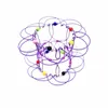 어린이 만다라 안티스트리스 장난감 꽃 꽃 바구니 306 가변 가변 중간 강철 모양 후프 어린이 퍼즐 압축 장난감