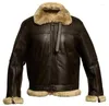 Men's Fur Faux Fur Men's Wool Men's Fur Coat Thickened Imitation Leather Jacket Plus Size XXXLL230914