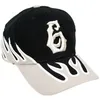 KANYE Con el mismo sombrero Párrafo Legend6 Hip-Hop Fog Street Tide Brand Flame Gorra de béisbol Sombrero con visera DONDA Accesorios de moda 235t