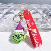 Julälf Keychain Christmas Tree Green Hair Monste Keychain for Children Gift Nyårsdekoration