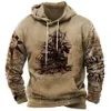 Mens Hoodies Sweatshirts Herr Hoodies Sweatshirts Vintage Overdimensionerad Pullover Sweatshirt Casual Long Sleeve Tops Fashion For Men Stora Loose Man Clothing 230113 x