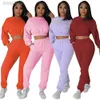 Fall Casual Tracksuits Women Two Piece Set Long Sleeve Hoodie Crop Top And Pants Casual 2pcs Outfit Sports Suit Jogging Suits Sweatsuit Outfits