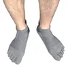 Men's Socks Man Toe Breathable Sweat-absorbing Cotton Ankle Short Sokken Elastic Five Finger For Men Athletic Male Sox