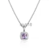 Colliers pendants Collier Colliers noirs Garnet Dy Onyx Men Bijoux Pendant Amethyst Diamond Petite High Bluetopaz End Bijoux Femmes X0913