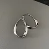 Hoop Earrings 925 Silver Needle Piercing Big Circle Earring For Women Girls Lovely Party Wedding Gifts Jewelry Eh006