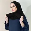 Vêtements ethniques Prêt à porter Snap Fastener Instant Hijab pour femmes musulmanes Couverture complète Head Wraps Écharpe Islam Turban Caps Turbante Mujer