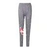 Leggings pour femmes Noël Père Noël Imprimer Legging Hiver Skinny Thermique Pantalon Haute Élastique Velours Slim Chaud Noir Femme