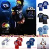 2023 Custom XS-6XL NCAA Kansas Jayhawks Football Jersey 6 Jalon Daniels 4 Devin Neal 47 Jared Casey 91 Seth Keller 37 Hayden Hatcher 28 JB Brown Rich Miller Doug Emilien