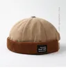 Berets Skullcap Japanese Style Beanie Patch Dome Yuppie Hat Male Street Hip Hop Female Chinese Landlord