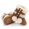 ファーストウォーカー冬の雪のベビーブーツ7色温かい綿毛ボール屋内コットンソフトラバーソール幼児幼児靴230914