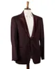 Mens Blazers Autumn kiton Light Wine Red Camel Hair Business Suits