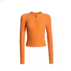 Desginer Al Yoga À Manches Longues même Automne Serré Sport Manteau femme Course Top De Fitness Fermeture Éclair Mince Nouveau Costume À Manches Longues Décontracté