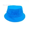 قبعات دلو مصممة فاخرة صيف بوب كاب صلبة ألوان قبعة الرسالة المعدنية
