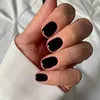 Unhas Falsas Wearable Prego Curto Cor Sólida Manicure Peça Atacado Terminado Destacável Avançado